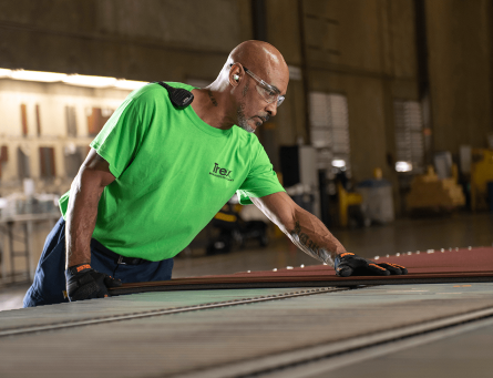 Man using a cooling rack